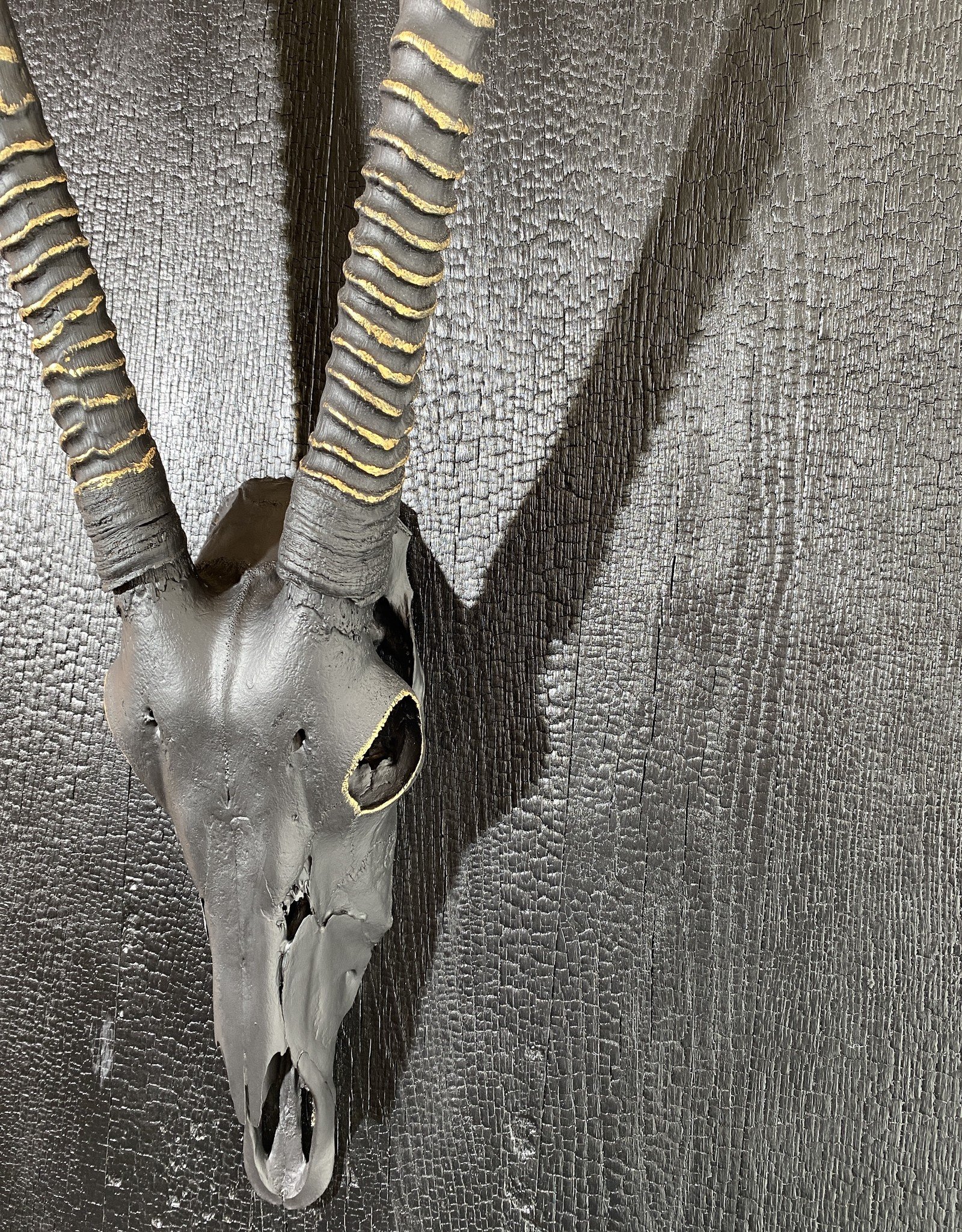 Oryx Wall Sculpture on Solid Oak Panel – Large-Scale One of a Kind Piece