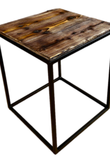 Flamed Wood Nature Couchtisch Coffeetable Beistelltisch