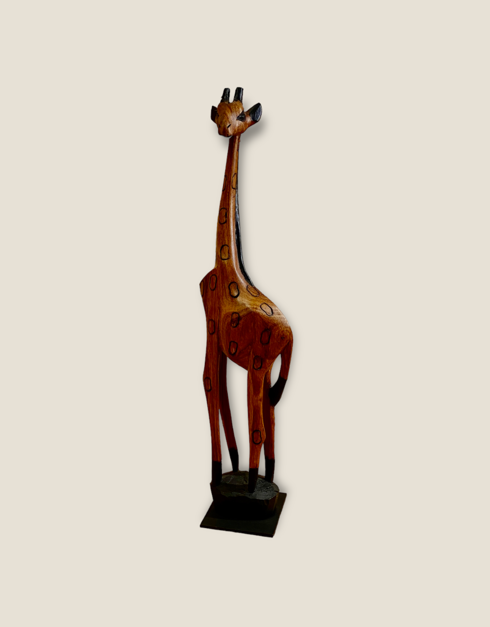 Holzgiraffe aus Afrika 60cm