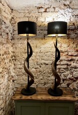 Kudu Horn Lamp XL Black Lounge