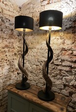 Kudu Horn Lamp XL Black Lounge