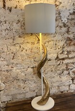 Kudohorn Lampe Gold / Weiß