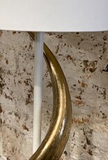 Kudu Horn Lamp XL White / Gold Lounge