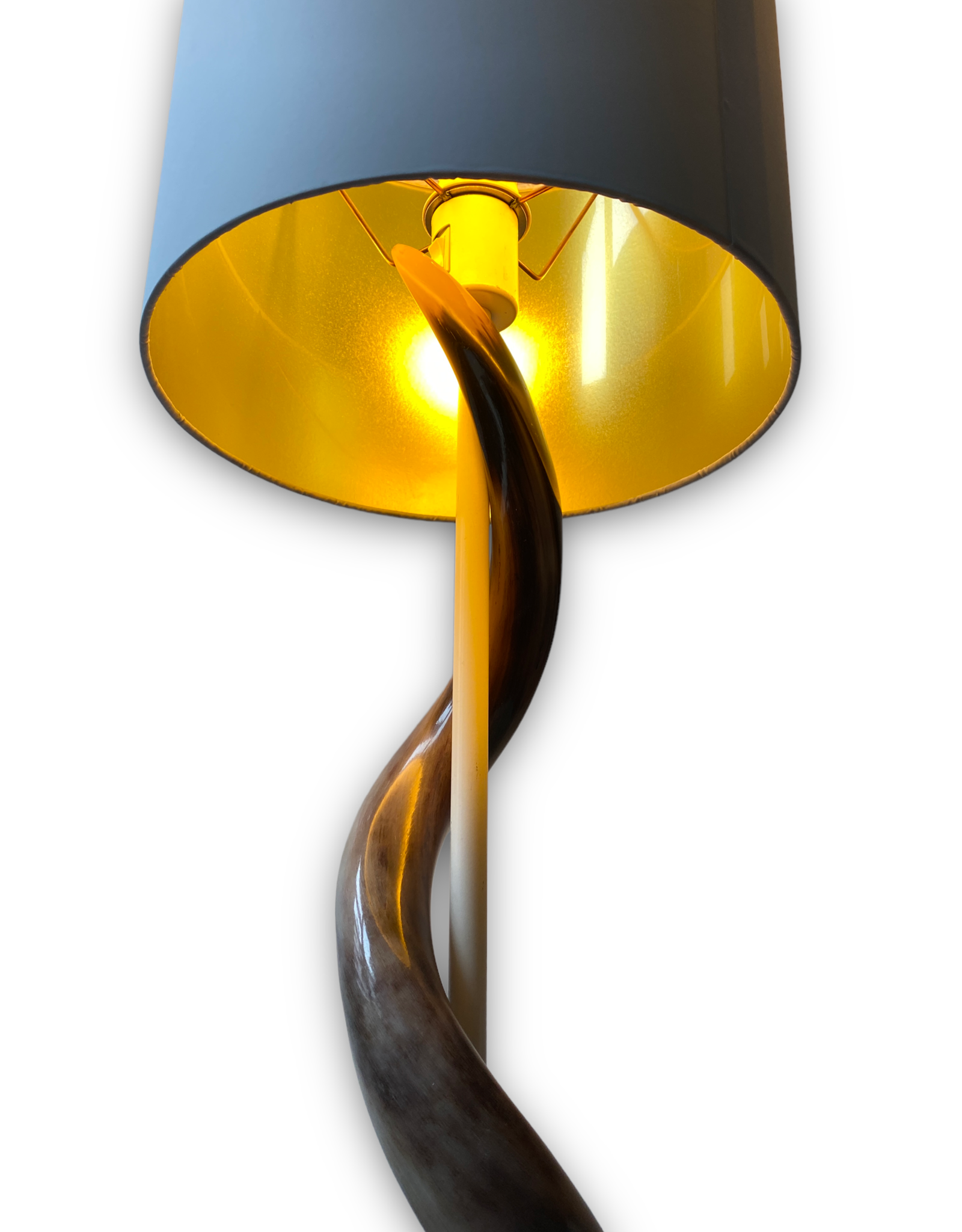 Kudu Horn Lamp XL White / Gold Lounge