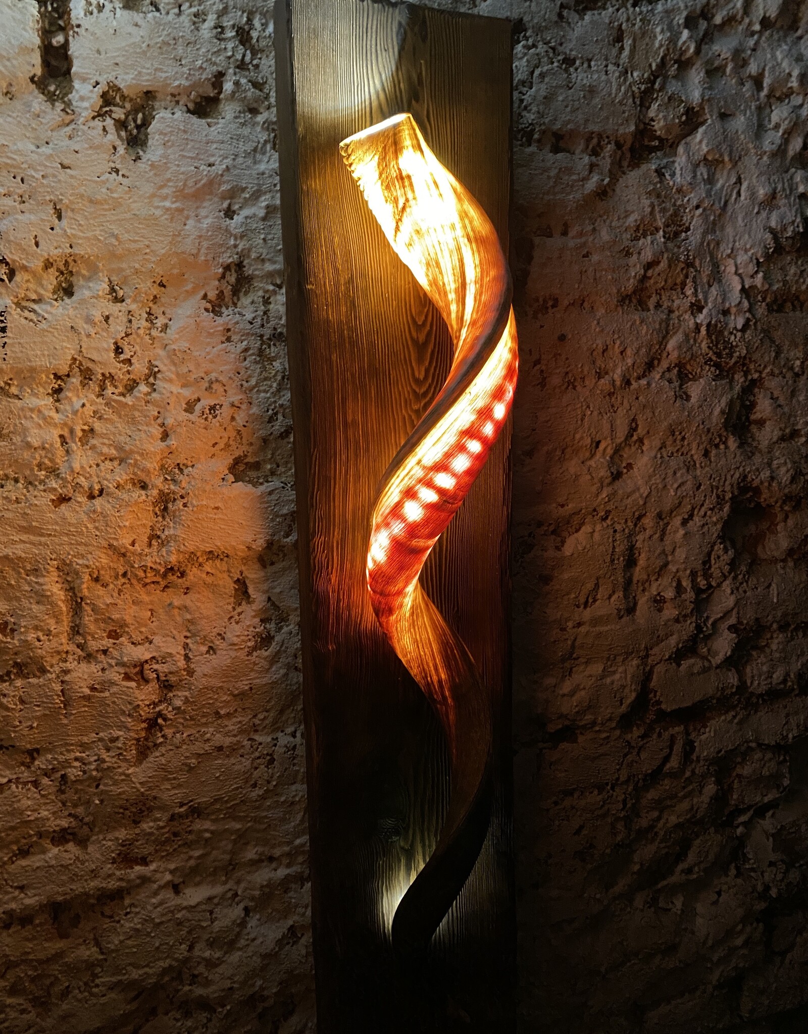 Handcrafted Kudu Horn Wall Lamp – Unique Exotic Design with LED Lighting