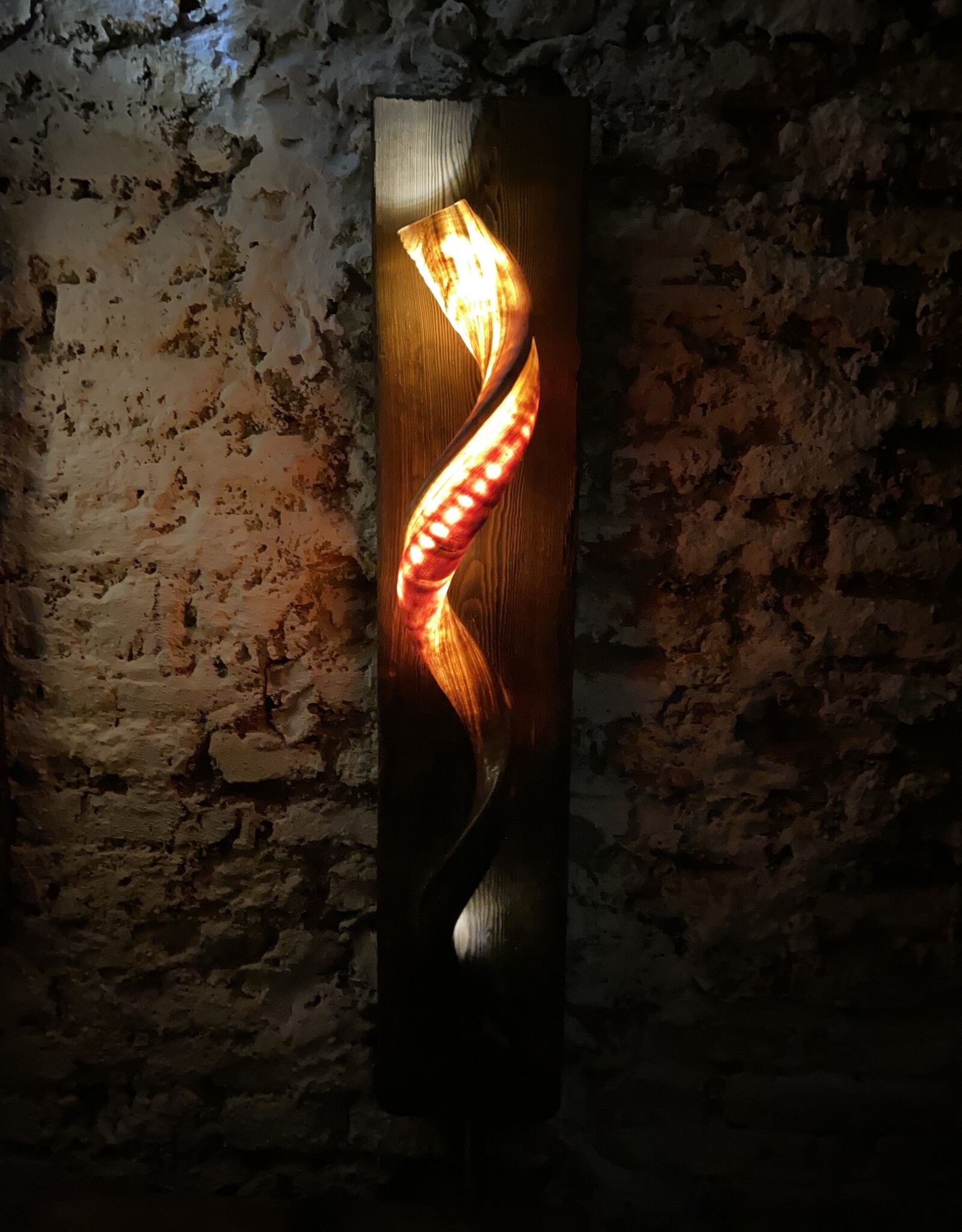 Handcrafted Kudu Horn Wall Lamp – Unique Exotic Design with LED Lighting