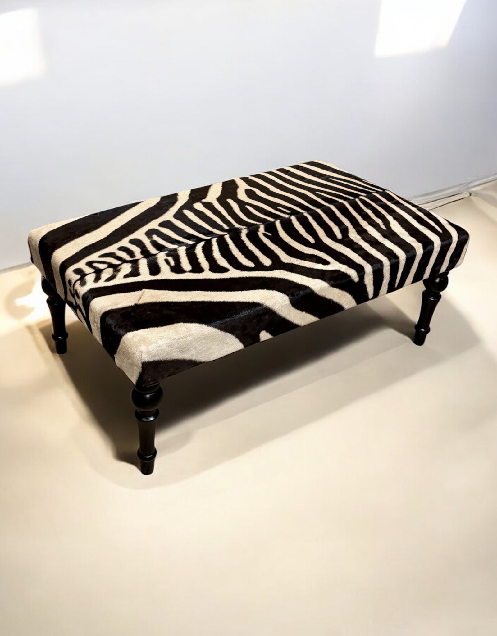 Zebra skin stool BIG CLASSIC, delivery time 4-8 weeks.