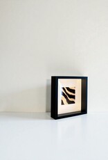 Black Frame with Genuine Zebra Hide – Elegant & Unique