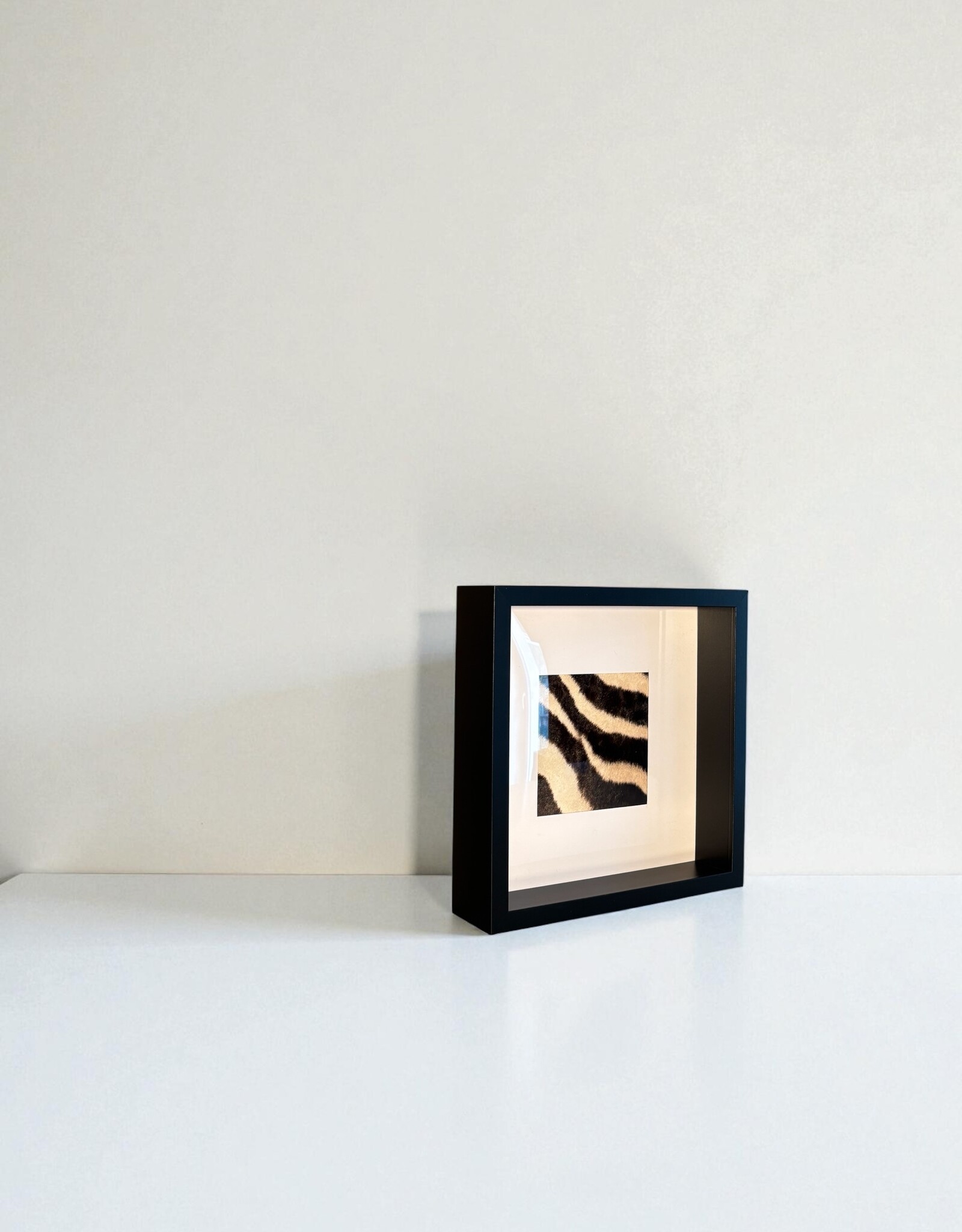 Black Frame with Genuine Zebra Hide – Elegant & Unique