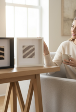 Black Frame with Genuine Zebra Hide – Elegant & Unique