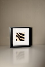 Black Frame with Genuine Zebra Hide – Elegant & Unique