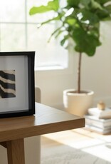 Schwarzer Bilderrahmen mit echtem Zebrafell – stilvoll & einzigartig 27cm x 27cm