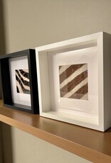 White Frame with Genuine Zebra Hide – Elegant & Unique - Copy