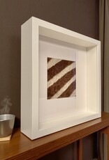 White Frame with Genuine Zebra Hide – Elegant & Unique - Copy