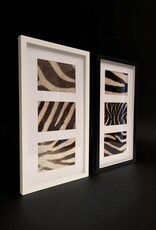 Black Frame with Genuine Zebra Hide – Elegant & Unique