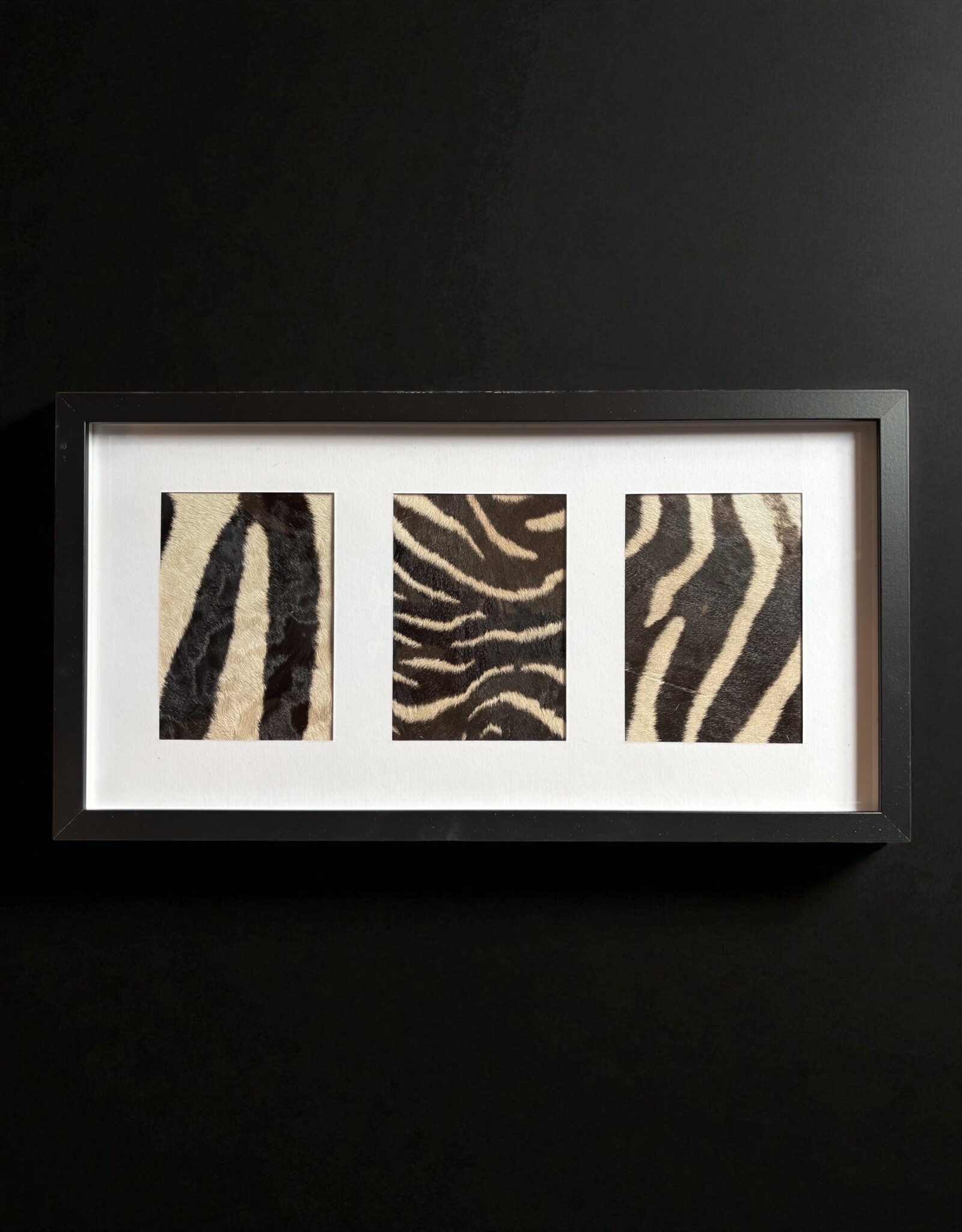 Black Frame with Genuine Zebra Hide – Elegant & Unique
