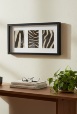 Black Frame with Genuine Zebra Hide – Elegant & Unique