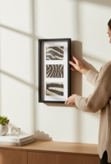 Black Frame with Genuine Zebra Hide – Elegant & Unique