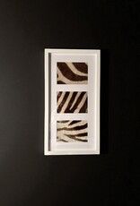 Weißer 3er Bilderrahmen mit echtem Zebrafell – stilvoll & einzigartig 57cm x 30cm