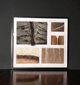 Afrikanisches Fellbild – Unikat aus Springbock, Kudu & Gnu