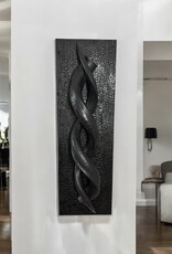 Design Object with Genuine Kudu Horns – Mounted on Burnt Wood