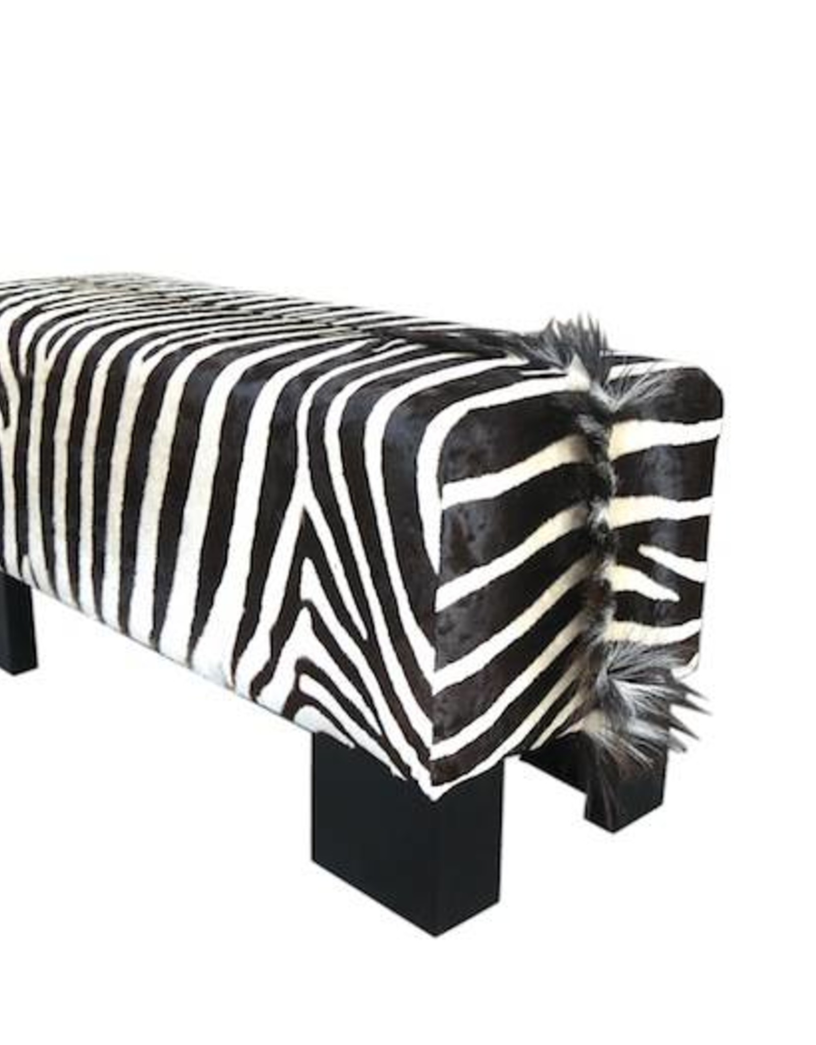 Zebra Bank Safari aus echten Zebrafell