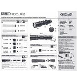 Walther MGL 1100 X2 Cree LED Taschenlampe - 800 Lumen