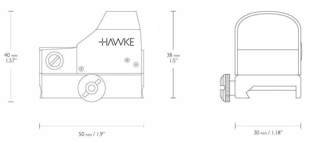 Hawke Celownik optyczny Red Dot - celownik 1x25