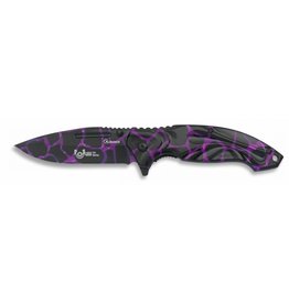 Albanoix składany nóż Purple Fast Opening
