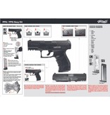 Walther PPQ - pressione della molla - 0,50 joule - cursore in metallo
