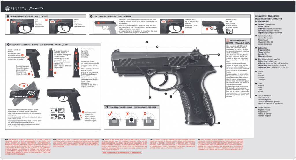 Beretta Px4 Storm - Federdruck - 0,50 Joule