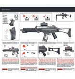 H&K G36 Sniper - spring pressure - 0.50 joules - BK