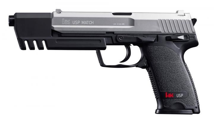 H&K USP Match - presión del resorte 0,50 julios - BK