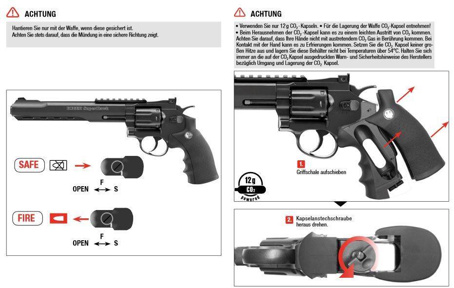 Ruger Superhawk 8 pouces - Co2 - noir - 4,0 Joule