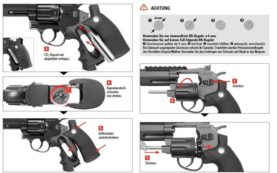 Ruger Superhawk 8 pulgadas - Co2 - negro - 4.0 julios