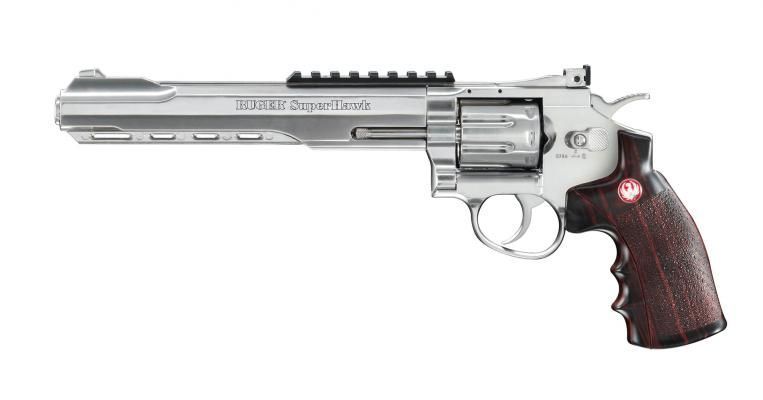 Ruger Superhawk 8 polegadas - Co2 - prata - 4,0 joules