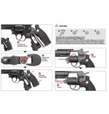 Ruger Superhawk 8 cali - Co2 - srebrny - 4,0 dżuli