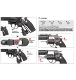 Ruger Superhawk 8 Zoll - Co2 - silber - 4,0 Joule