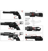 Ruger Superhawk 8 cali - Co2 - srebrny - 4,0 dżuli