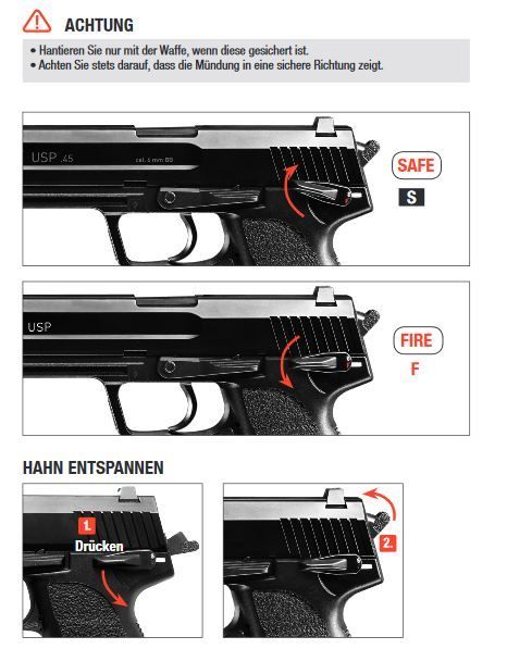 H&K USP Compact GBB - 1,0 julios - BK