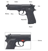 Beretta M9 World Defender - spring pressure - 0.50 joules