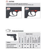 Beretta M9 World Defender - pressão da mola - 0,50 joules