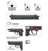 Beretta M9 World Defender - Federdruck - 0,50 Joule