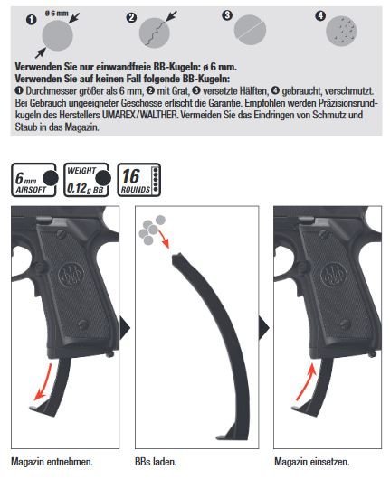 Beretta M92 FS EBB - 0,50 dżuli