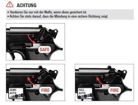 Beretta M92 A1 AEP - 0,50 julios