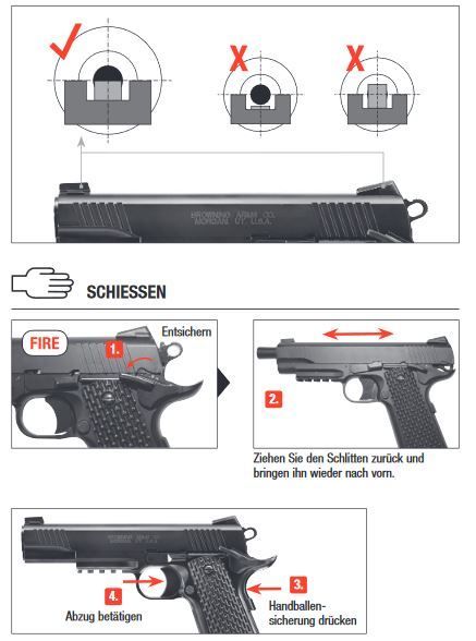 Browning 1911 HME - Federdruck - 0,50 Joule