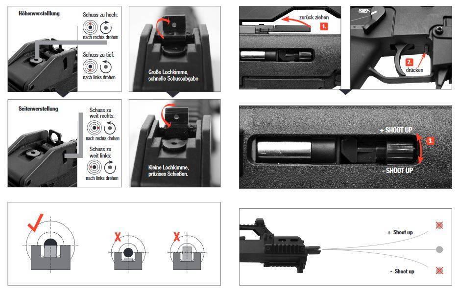 H&K G36C Sportsline AEG - 1.0 Joule - BK