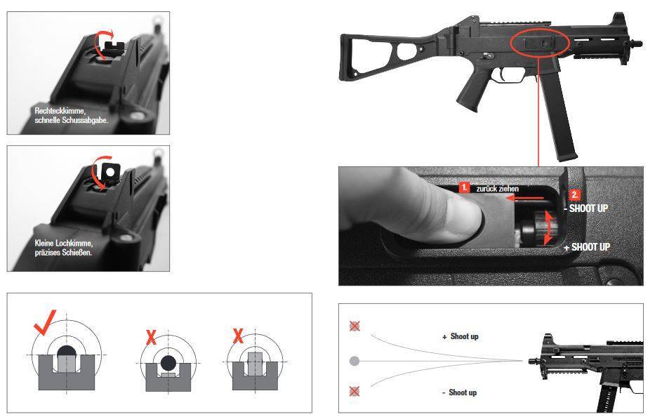 H&K UMP 45 Sportsline 1,10 joules - BK