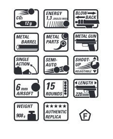 Elite Force 1911 Tac Co2 GBB - 1,30 dżuli