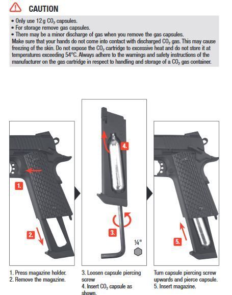 Elite Force 1911 Tac Co2 GBB - 1,30 joule